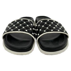 Valentino Garavani Rockstud Slides in Black Leather